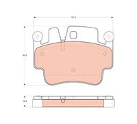 Pastiglie freno GDB1742 TRW per PORSCHE BOXSTER Spyder 911 911 Cabriolet CAYMAN