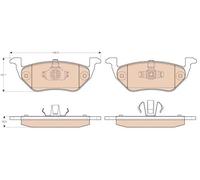 TRW GDB1754 Kit pastiglie freni