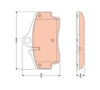 Set di pastiglie freno TRW GDB1757, posteriore