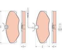 TRW GDB1760 Kit pastiglie freno, Freno a disco per RENAULT