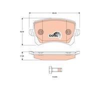 Set di pastiglie freno TRW GDB1763, posteriore