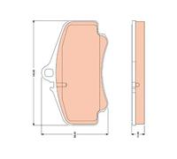 Pastiglie freno GDB1777 TRW per PORSCHE 911