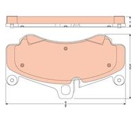 Set di pastiglie freno TRW GDB1779, anteriore