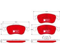 TRW Set di pastiglie freno GDB1789DTE Anteriore