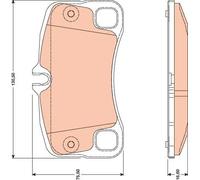 Pastiglie freno GDB1792 TRW per PORSCHE 911 Cabriolet 911 Targa 911
