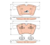 Pastiglie freno GDB1797 TRW per MERCEDES-BENZ CLASSE GL CLASSE R CLASSE M