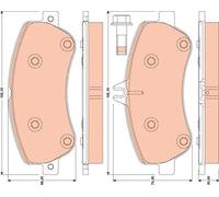 Trw GDB1798 Kit Pastiglie Freno a Disco