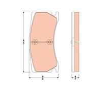 Set di pastiglie freno TRW GDB1801, posteriore