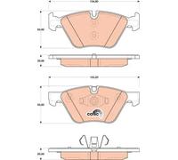 Set di pastiglie freno TRW GDB1810, anteriore