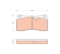 TRW GDB1816 Kit pastiglie freni