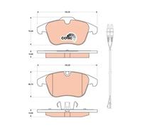 Pastiglie freno GDB1818 TRW per PEUGEOT CITROËN