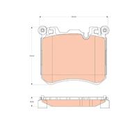Pastiglie freno GDB1826 TRW per BMW ROLLS-ROYCE