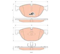 Pastiglie freno GDB1838 TRW per BMW 5 6 Coupé 7 5 Touring 6 Cabriolet