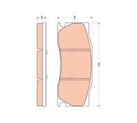 TRW Set di pastiglie freno GDB1850 anteriore per Jaguar XK Coupé/Cabriolet