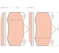 TRW Kit pastiglie freni GDB1852 – anteriore per Seat e Renault