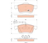 Pastiglie freno GDB1865 TRW per FIAT LANCIA OPEL