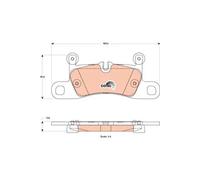 Set di pastiglie freno TRW GDB1875, posteriore