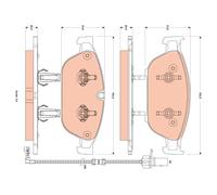 TRW GDB1883 Kit pastiglie freni