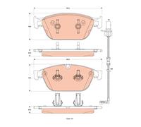 Pastiglie freno GDB1884 TRW per AUDI A8 D4 Q5 Van Q5