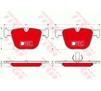 TRW Kit pastiglie freni GDB1892DTE per BMW X5 X6