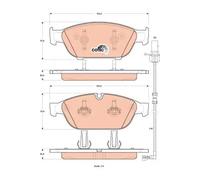 Pastiglie freno GDB1897 TRW per AUDI A7 Sportback A6 Allroad C7 A6 C7