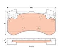 TRW Set pastiglie freno GDB1911 anteriore