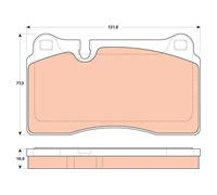 KIT PASTIGLIE FRENO ANT TRW AUDI TT 2.5 RS 265KW 11>14 GDB1912