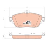 Set di pastiglie freno TRW GDB1932, anteriore