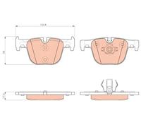 TRW AUTOMOTIVE GDB1937 Past. Freno Post. 3 Activehybrid