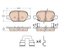Pastiglie freno GDB1950 TRW per FIAT PANDA PANDA VAN