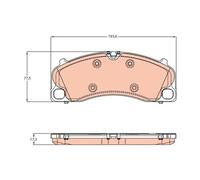 TRW GDB1952 Kit pastiglie freni