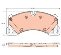 TRW GDB1969 Kit pastiglie freni