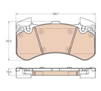 Pastiglie freno GDB1976 TRW per AUDI A8 D4