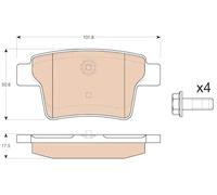 Set di pastiglie freno TRW GDB1988, posteriore