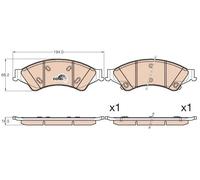 Pastiglie freno GDB2005 TRW per FORD RANGER