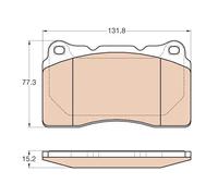 Set di pastiglie freno TRW GDB2007, anteriore