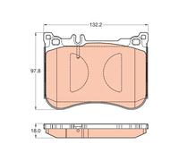 Set di pastiglie freno TRW GDB2019, anteriore