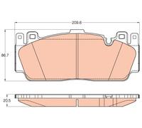 TRW GDB2020 Kit pastiglie freni
