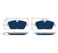 TRW Pastiglie freno GDB2038BTE Anteriore BMW i3 Electric Blue