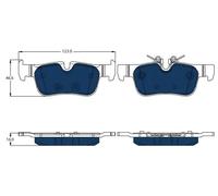 TRW Set pastiglie freno GDB2063BTE posteriore per BMW MINI