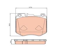 Set di pastiglie freno TRW GDB2081, anteriore