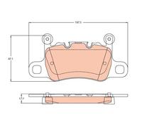 Set di pastiglie freno TRW GDB2104, posteriore