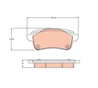 Pastiglie freno GDB2136 TRW per RENAULT TALISMAN MEGANE IV Hatchback SCÉNIC IV