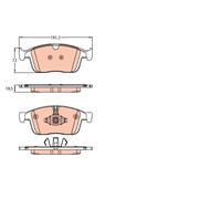 Pastiglie freno GDB2146 TRW per VOLVO XC60 I SUV XC60 I VAN