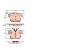 Set di pastiglie freno TRW GDB2154, posteriore