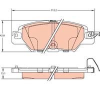 Set di pastiglie freno TRW GDB2163, posteriore