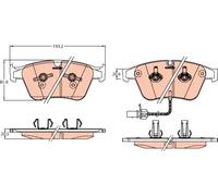 TRW Set di pastiglie freno GDB2177 anteriore per Bentley Continental
