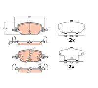 Pastiglie freno GDB2217 TRW per HONDA CR-V V