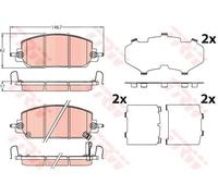 TRW GDB2244 Kit pastiglie freni