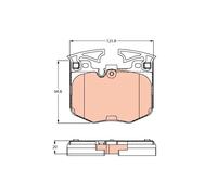 TRW Set pastiglie freno GDB2260 Anteriore predisposto avviso usura per BMW 3/5/6/7/X3/X4/X5/X7